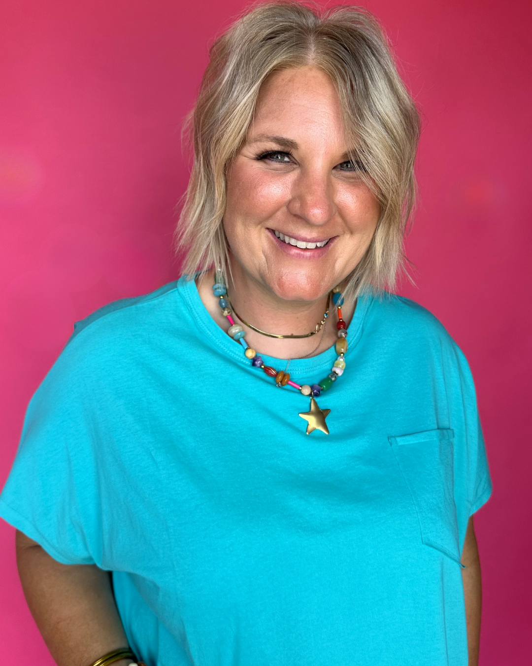 Sweet Citrus Tee in Turquoise