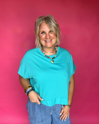Sweet Citrus Tee in Turquoise