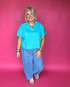 Sweet Citrus Tee in Turquoise