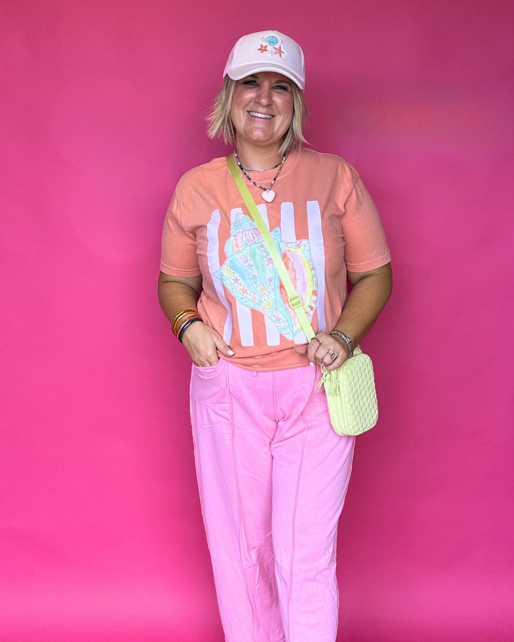The Pink Palm Pant