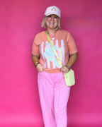 The Pink Palm Pant