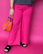 Bold Step Jeans in Hot Pink
