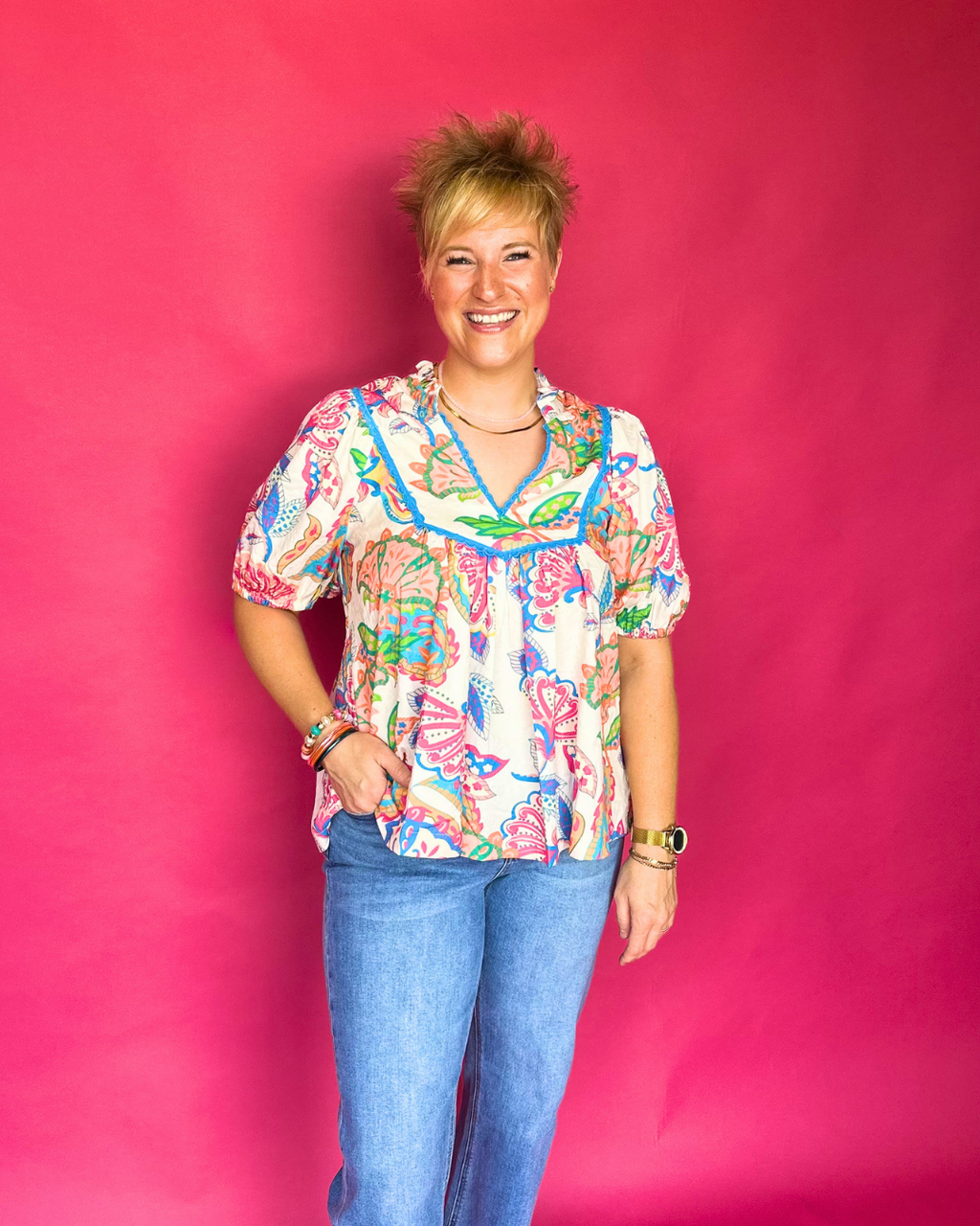 Summer Confetti Top