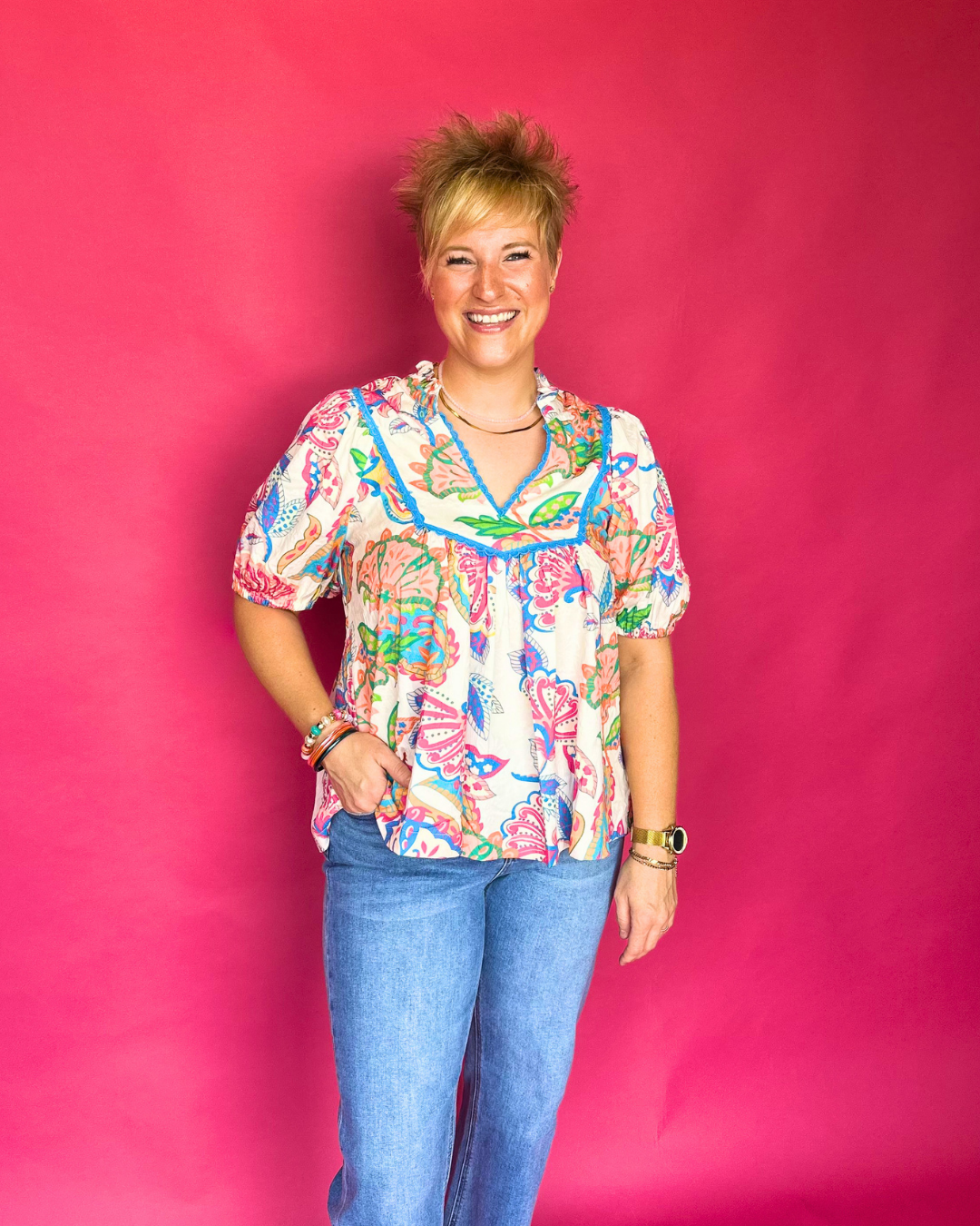 Summer Confetti Top