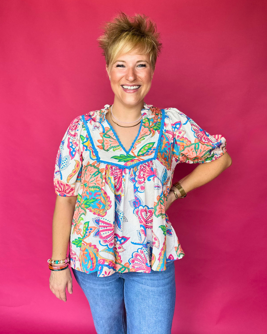 Summer Confetti Top