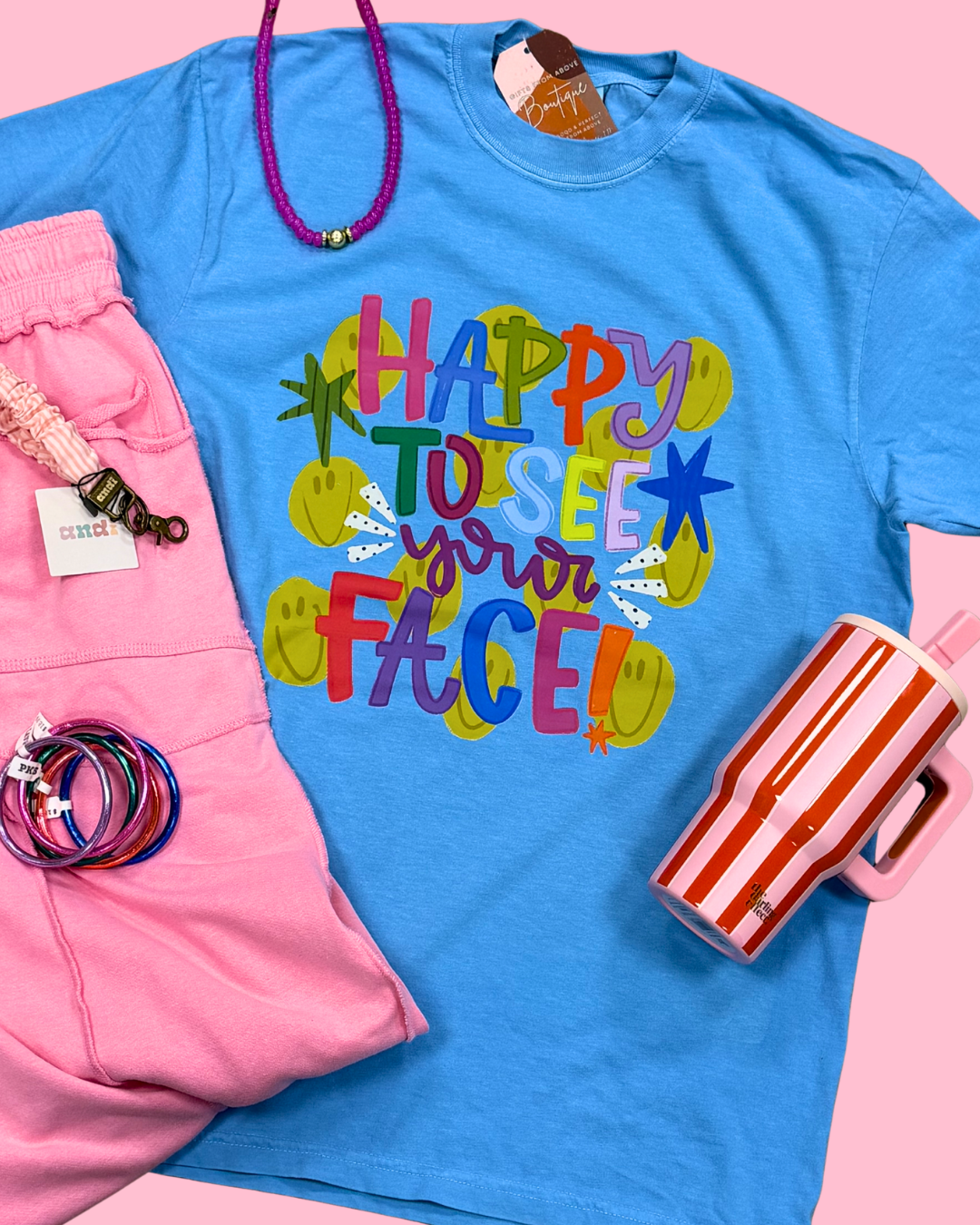 Happy To See Your Face Graphic Tee