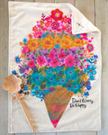 Don't Worry Be Happy Dish Towel by Natural Life