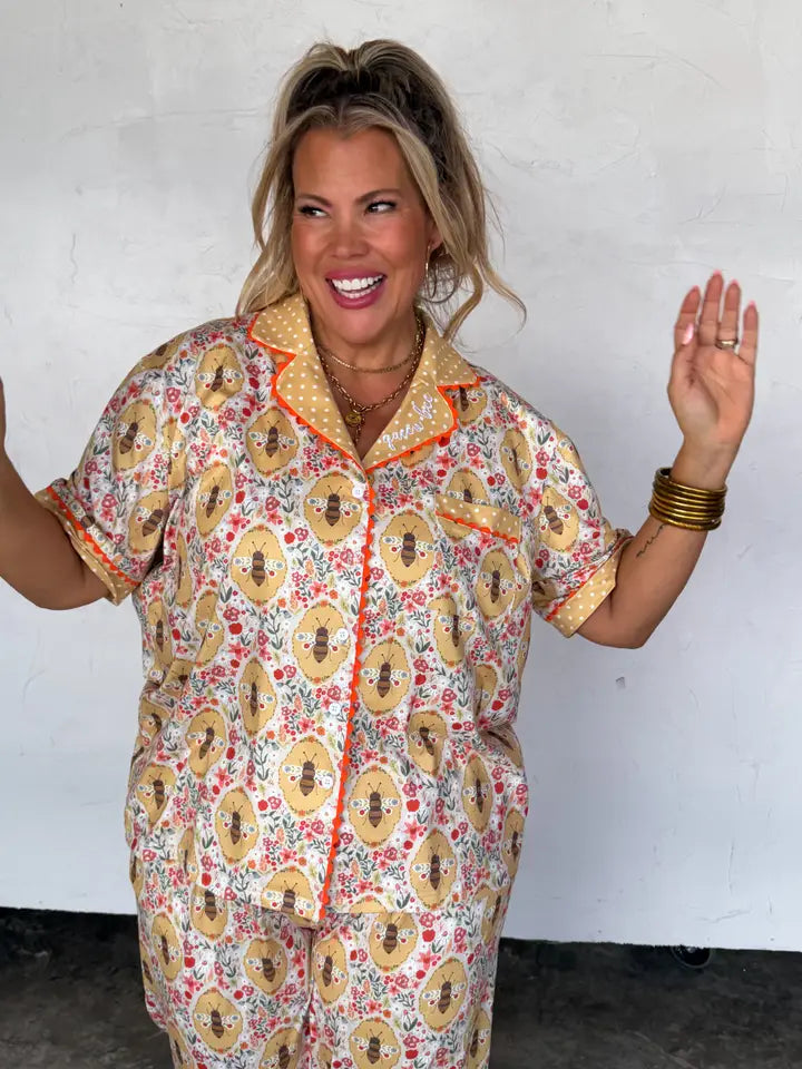 Queen Bee Luxe Pajama Set