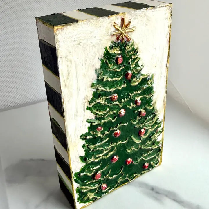 Christmas Tree Handpainted Art