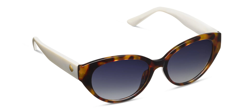 Peeper En Route  Polarized Sunglasses in Tortoise & White
