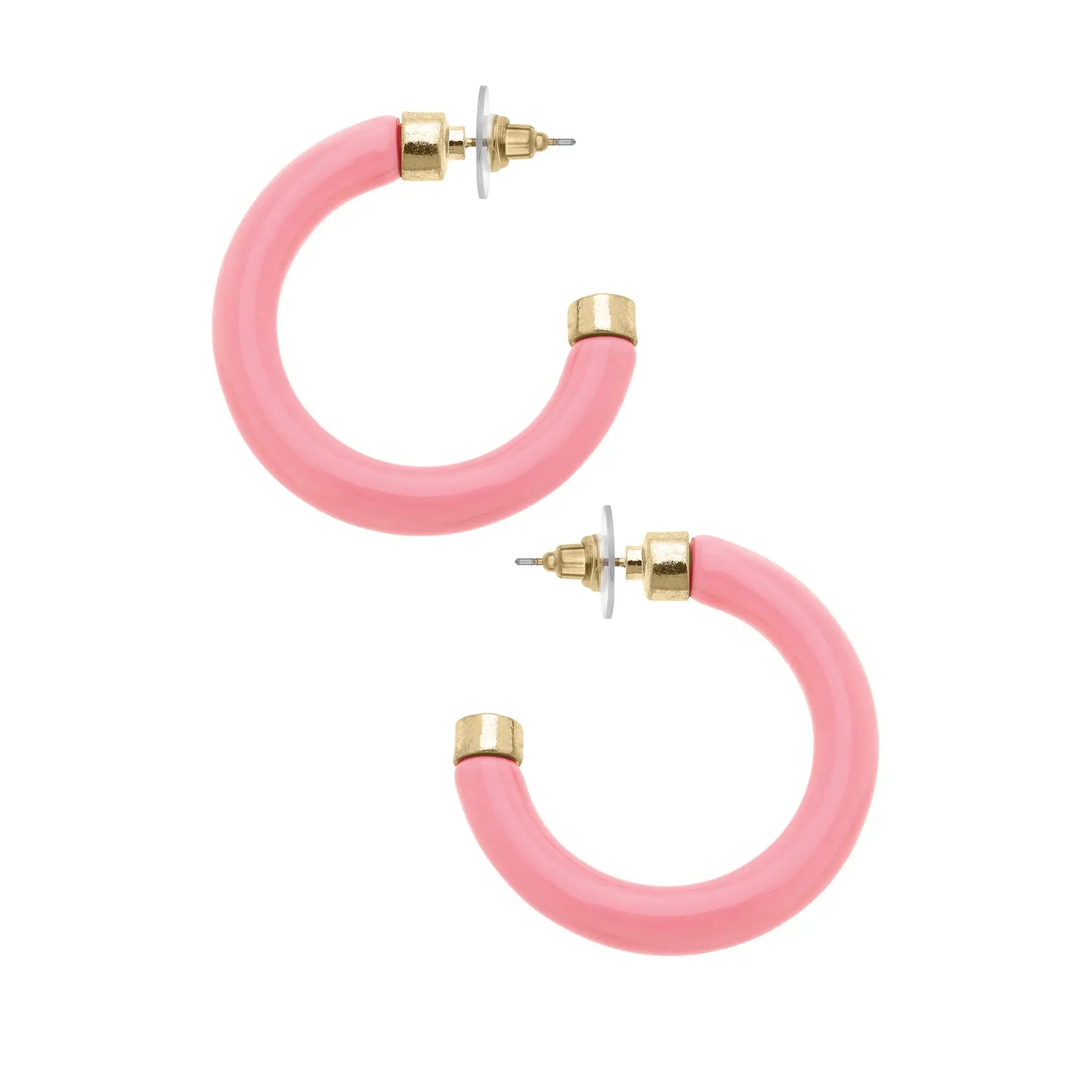 Hillary Resin Hollow Hoops