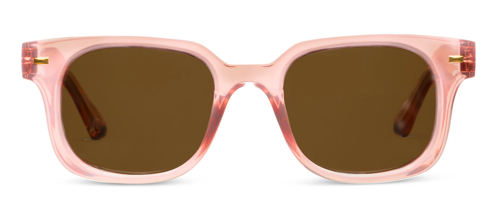 Peepers Clubhouse Polarized Sunglasses in Blush
