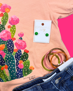 Floral Cactus Tee