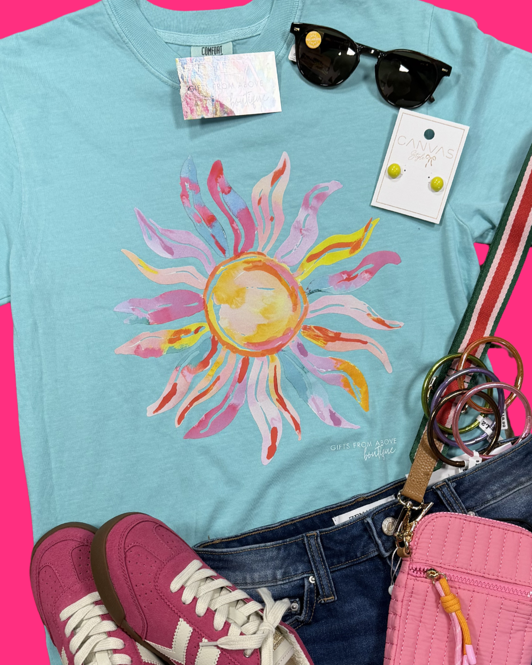Neon Sunburst Tee