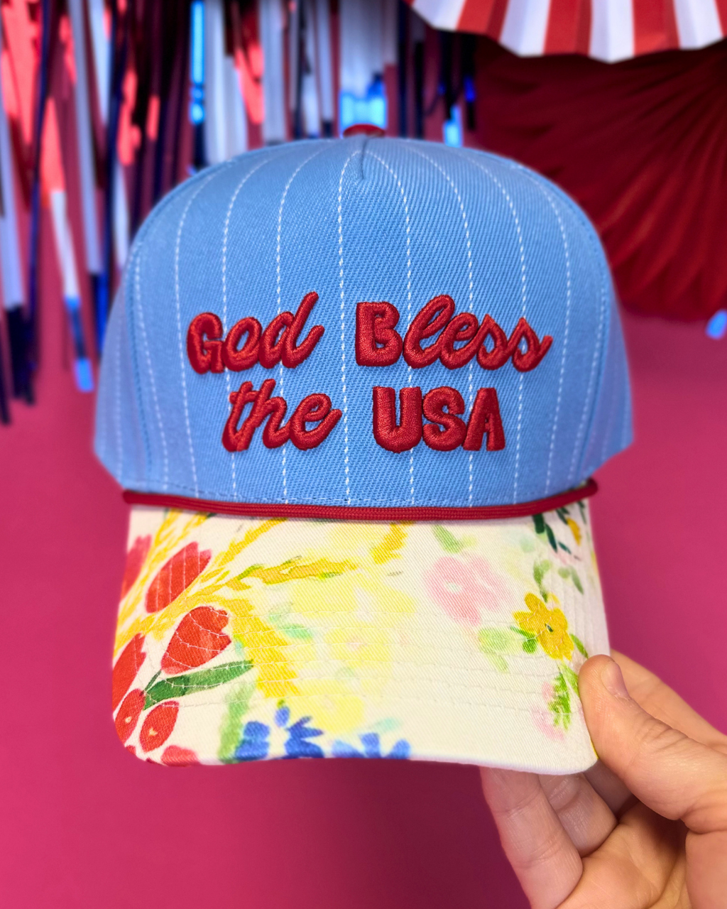 God Bless the USA Baseball Cap