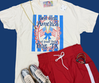 God Bless America & Small Town Paris, TX Tee