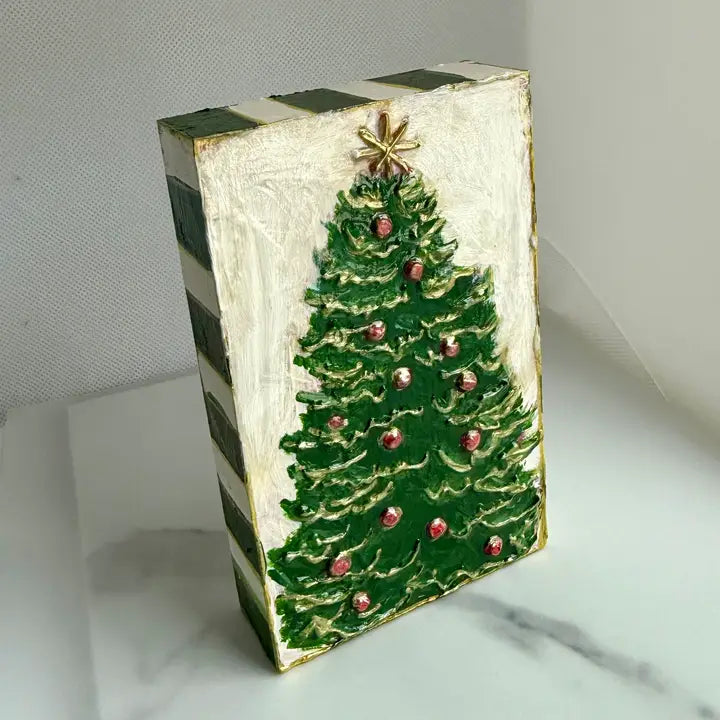 Christmas Tree Handpainted Art