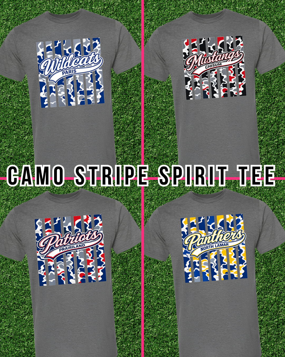 Camo Stripe Spirit Tee
