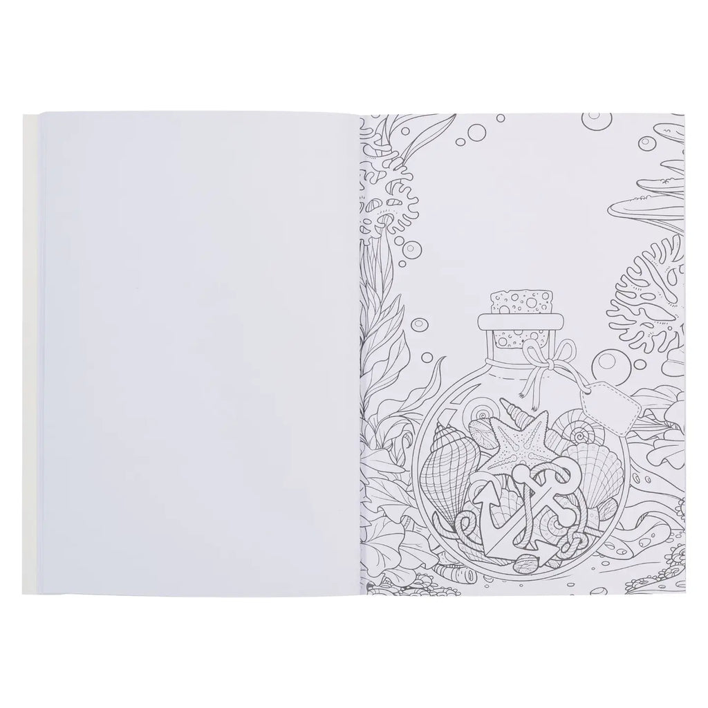 Footprints in the Sand Coloring Book