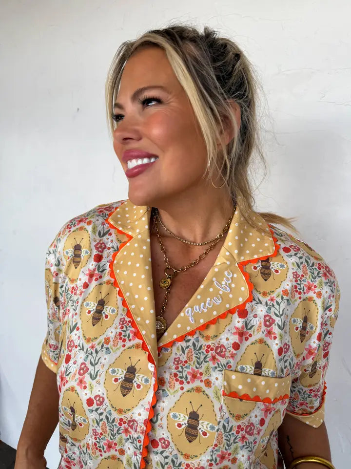 Queen Bee Luxe Pajama Set