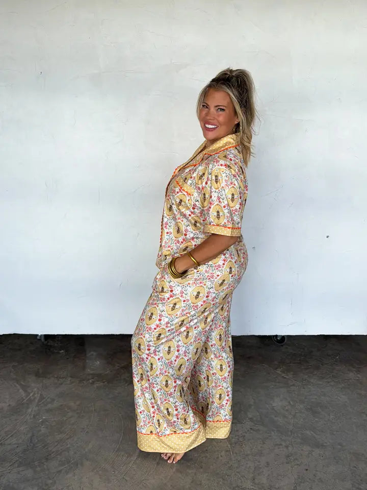 Queen Bee Luxe Pajama Set