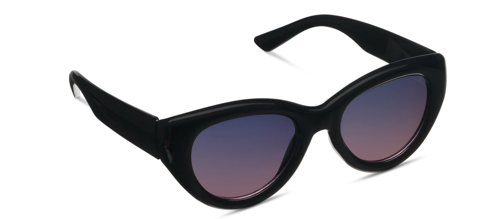 Peepers Sunday Scaries Polarized Sunglasses in Black