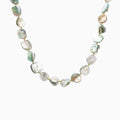 Coastal Organic Shell Bead Necklace-Turquoise