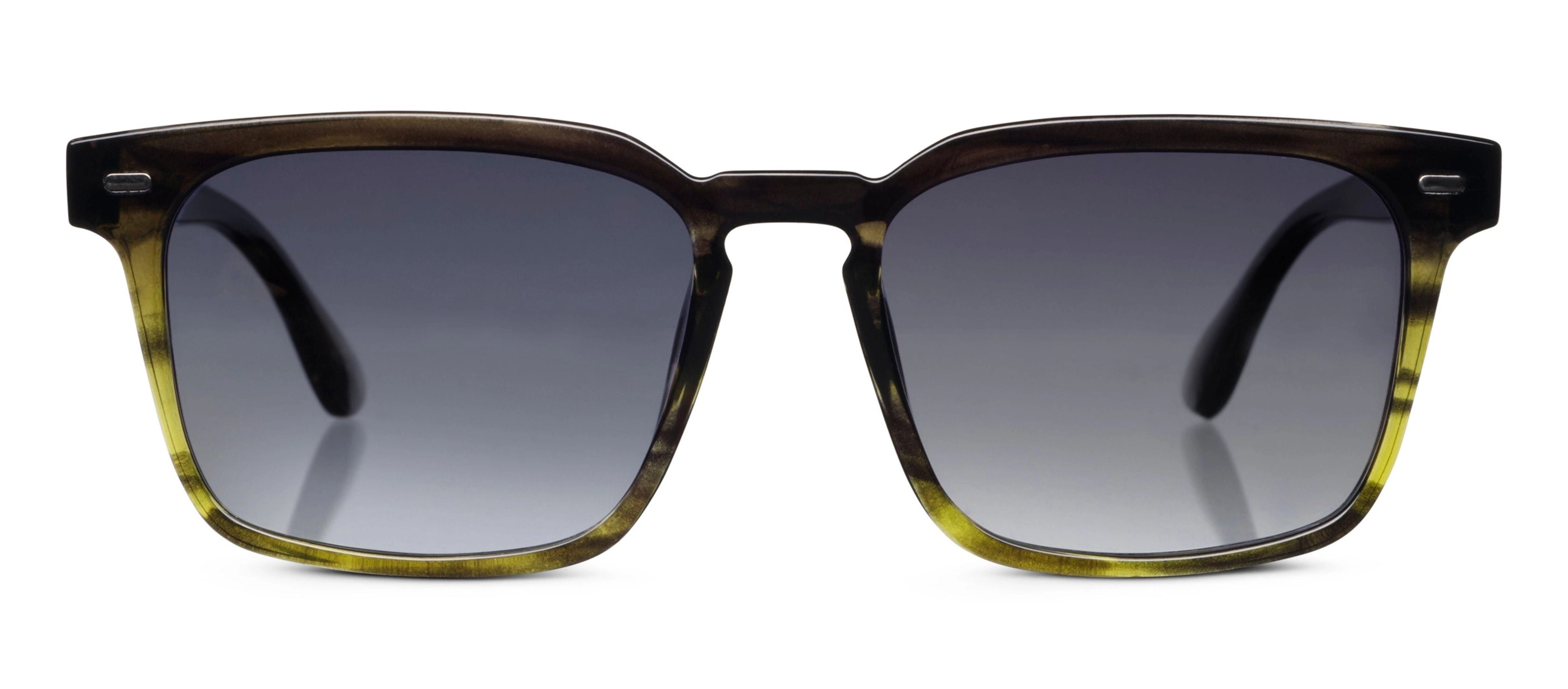 Peepers Shasta Polarized Sunglasses in Green Ombre Horn
