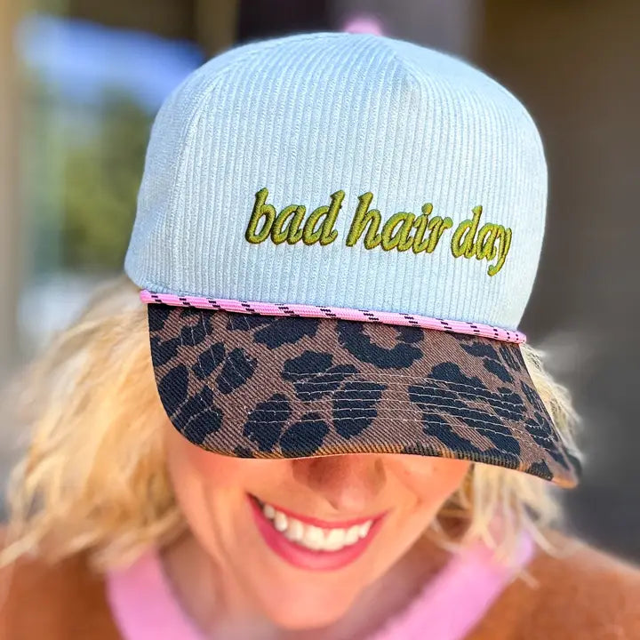 Bad Hair Day Leopard Trucker Hat