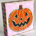 Halloween Jack-O-Lantern Handpainted Art