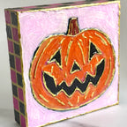 Halloween Jack-O-Lantern Handpainted Art