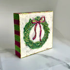 Christmas Wreath Handpainted Art