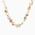 Coastal Organic Shell Bead Necklace-Natural