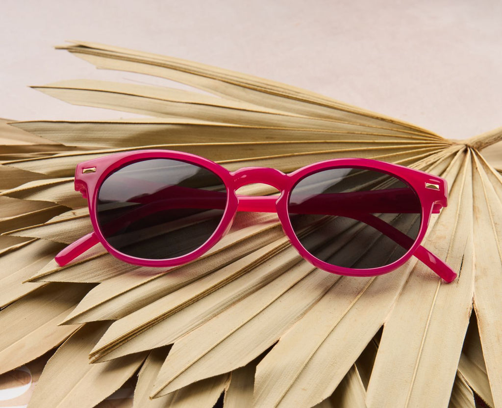 Peepers Boho Polarized Sunglasses in Fuchsia