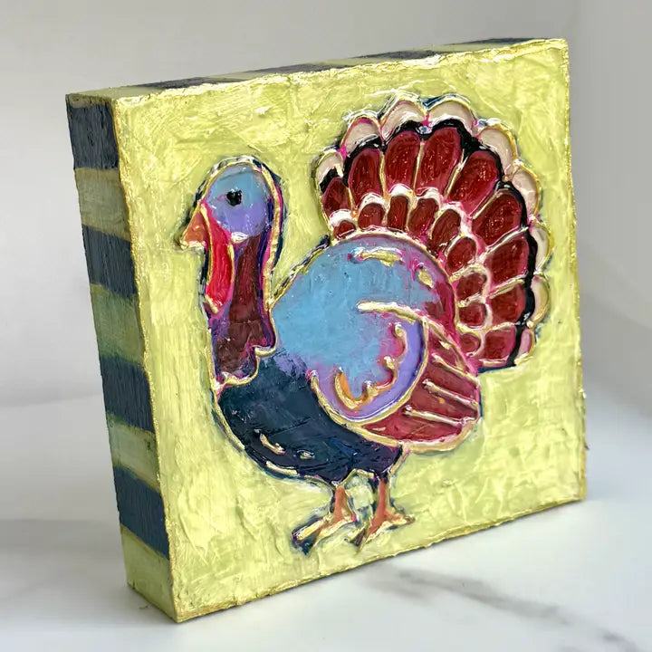 Thanksgiving Turkey Handpainted Art