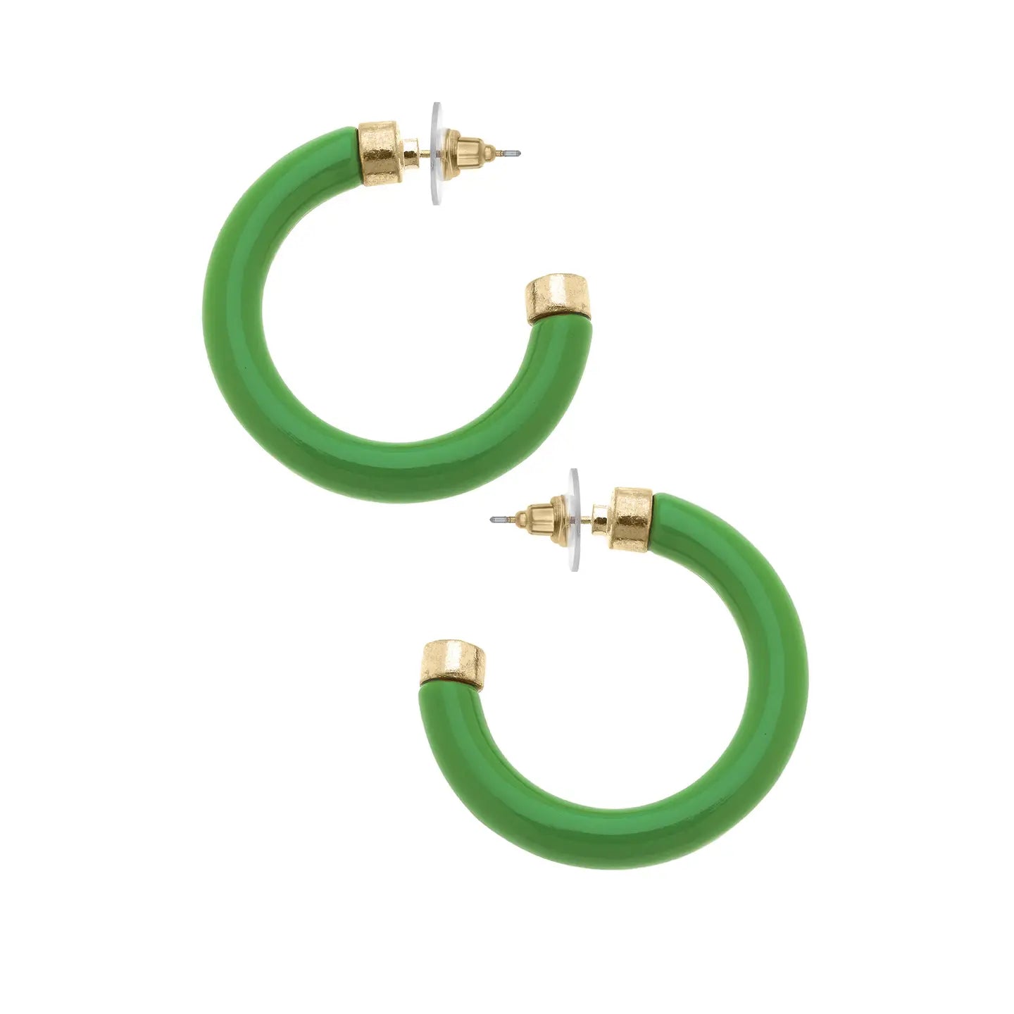 Hillary Resin Hollow Hoops