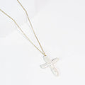Heavenly Pearl Cross Necklace