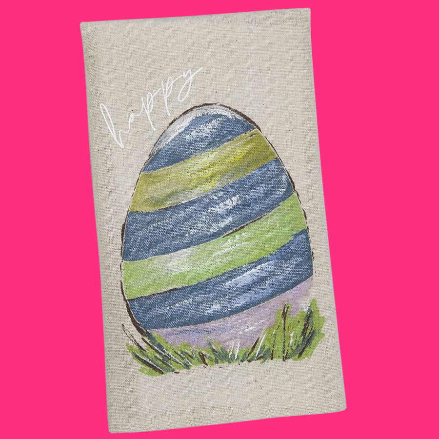Painted Easter Egg Towel by Mud Pie