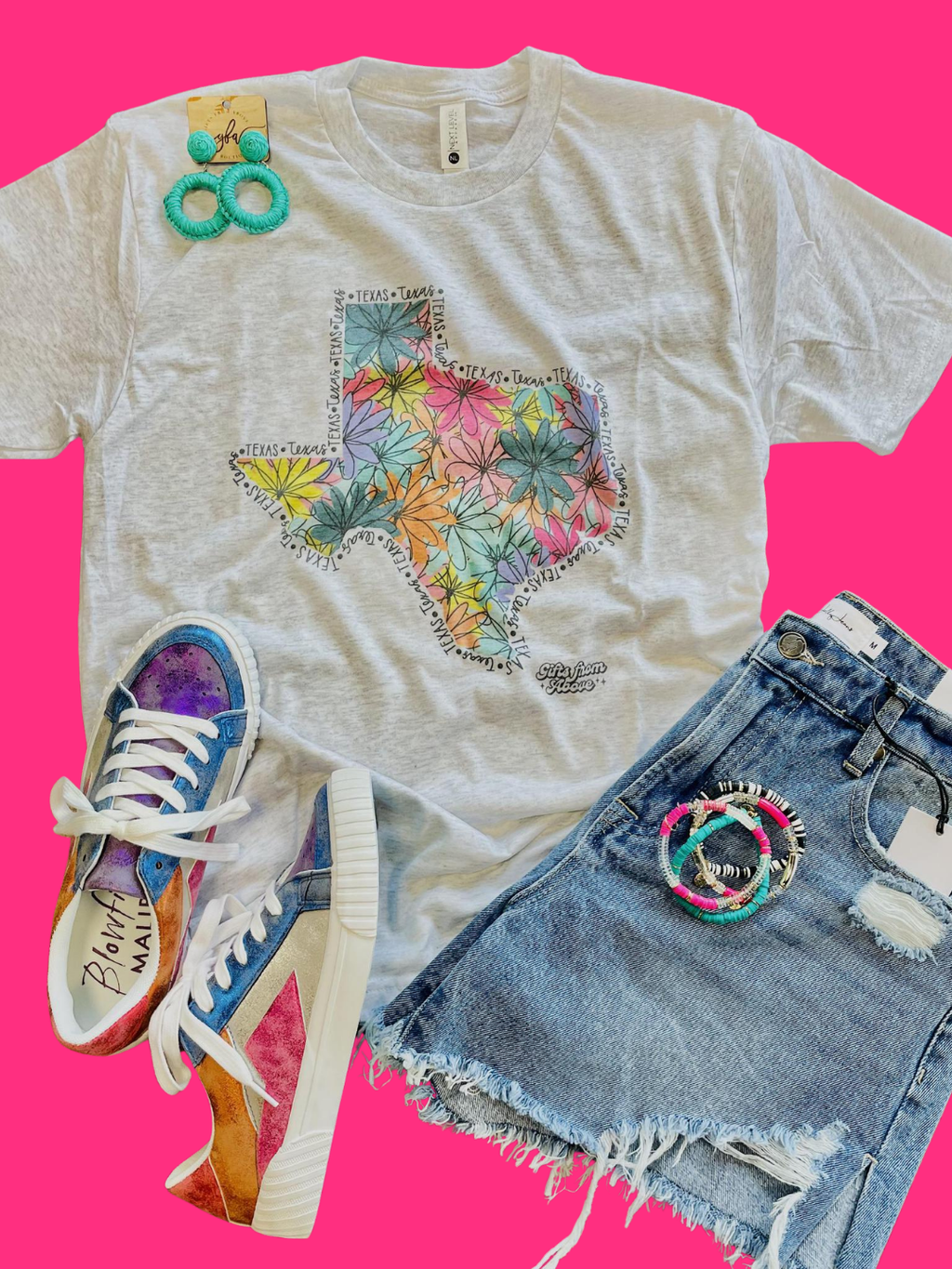 Floral Texas Tee