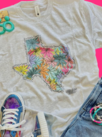 Floral Texas Tee