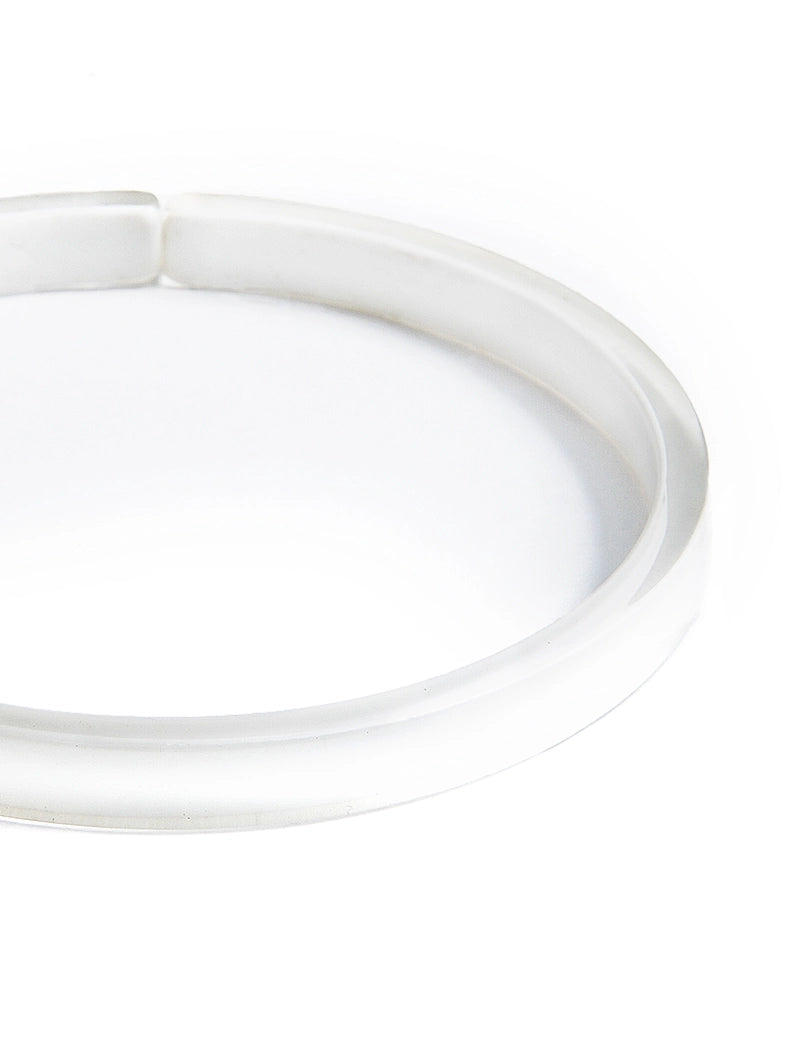 Love Stack Resin Acrylic Bracelet-White