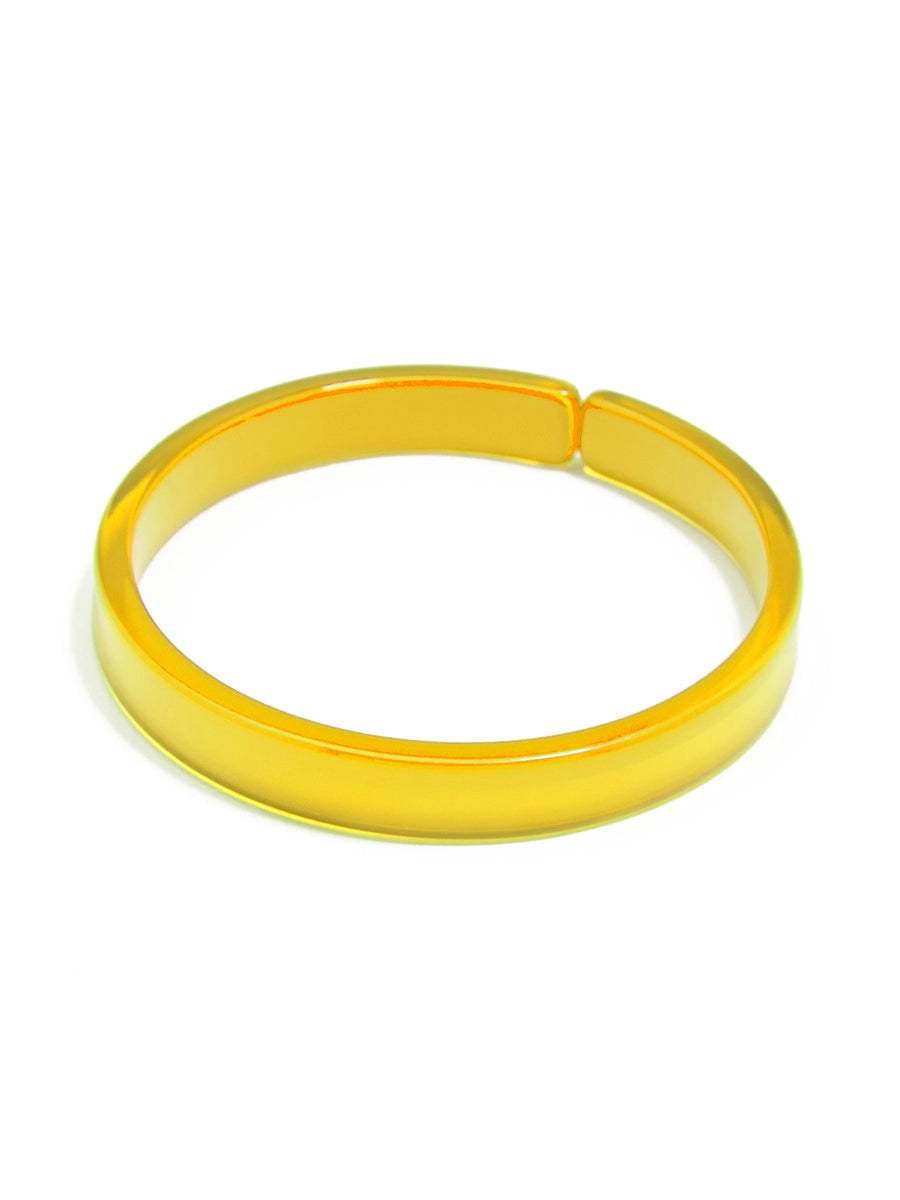 Resin Bangle Bracelet-Yellow
